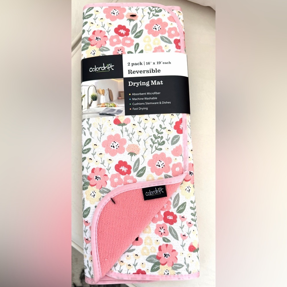Pack of 2 Colordrift Reversible Drying Mat absorbent